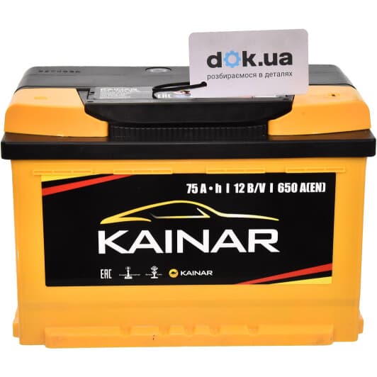 Аккумулятор Kainar 6 CT-75-R Standart+ 0752610120