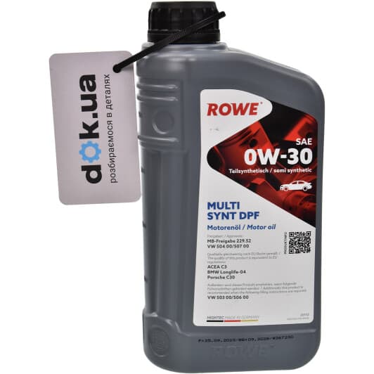 Rowe Multi Synt DPF 0W-30 (1 л) моторное масло