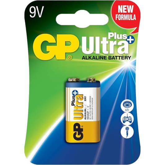 Батарейка GP Ultra Plus Alkaline 1604AUP-U1 PP3 (Krona) 9 V 1 шт