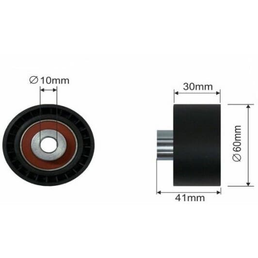 ft44087 Fast Натяжной ролик ремня ГРМ