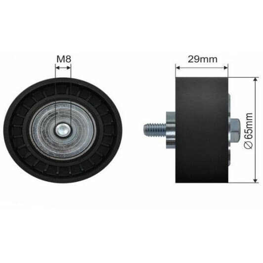 ft44523 Fast Обводной ролик поликлинового ремня