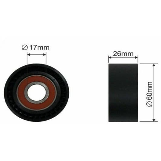 ft44535 Fast Натяжной ролик поликлинового ремня