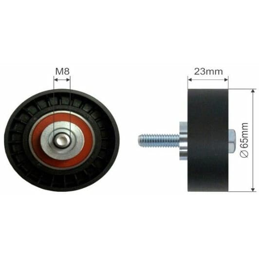 ft44544 Fast Обводной ролик поликлинового ремня