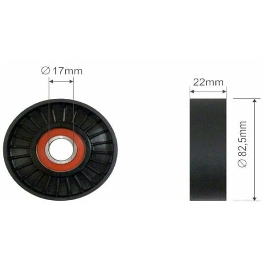 ft44573 Fast Натяжний ролик поліклинового ременя