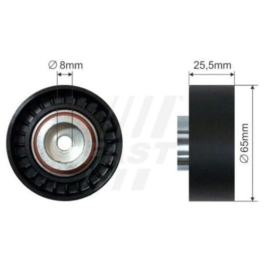 ft44537 Fast Обвідний ролик поліклинового ременя