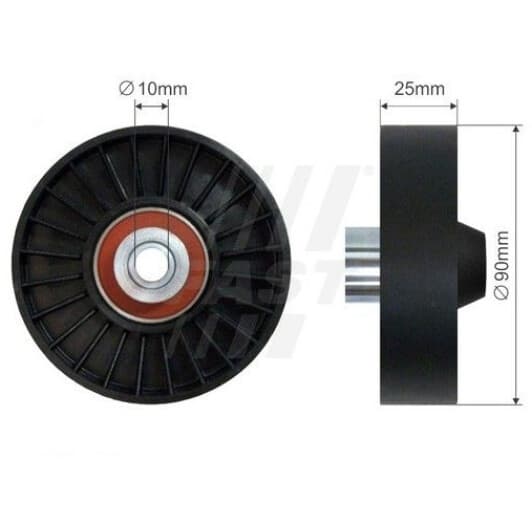 FT44548 Fast Натяжной ролик поликлинового ремня