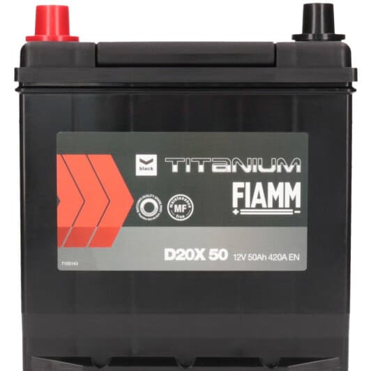 Аккумулятор Fiamm 6 CT-50-L Titanium Black D20X50