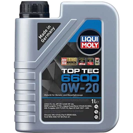 Liqui Moly Top Tec 6600 0W-20 (1 л) моторное масло