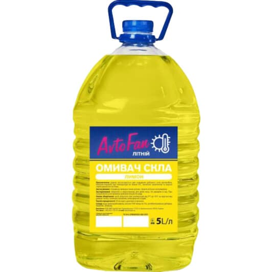 Омивач скла AvtoFan літній 0 °С лимон (5 л)