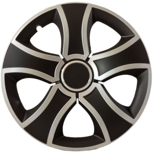 Комплект колпаков на колеса JESTIC Bis Ring Mix цвет черный + серебристый R16