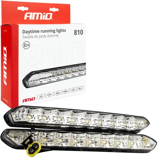 Комплект додаткових LED фар Amio DRL-810 01266 універсальних 7 W 2 шт.