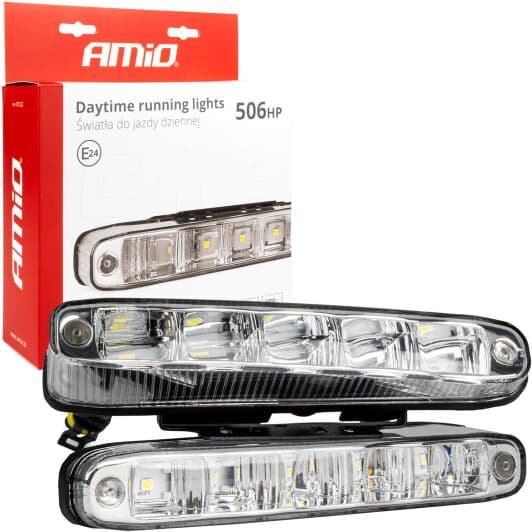 Комплект додаткових LED фар Amio DRL-506HP 01522 універсальних 11 W 2 шт.