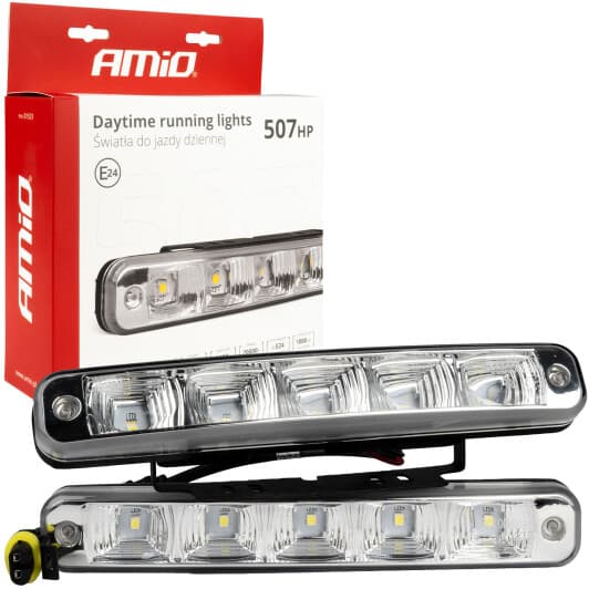 Комплект дополнительных LED фар Amio DRL-507HP 01523 универсальных 11 W 2 шт.