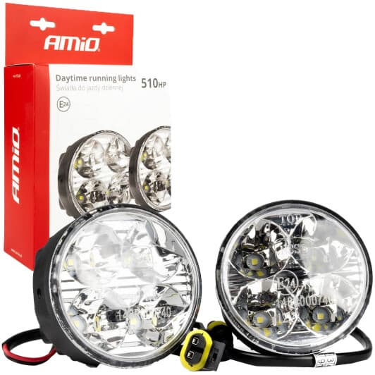 Комплект додаткових LED фар Amio DRL-510HP 01524 протитуманна 11 W 2 шт.