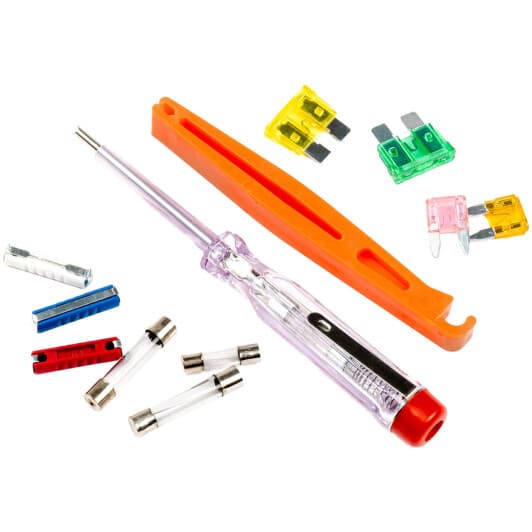 Набір запобіжників з екстрактором Amio 03036 FC FGL2 FNL FT midi (normal) 26 шт.