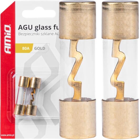 Набір запобіжників Amio 03488 AGU 2 шт.