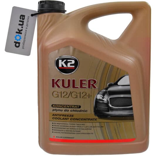 K2 Kuler G12/G12+ червоний 5 л (T215C) концентрат антифризу