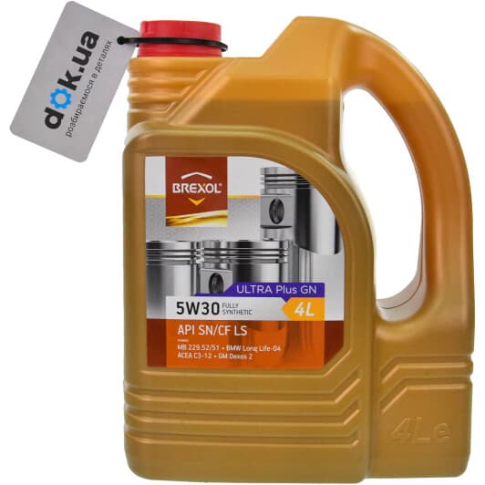 Brexol Ultra Plus GN 5W-30 (4 л) моторна олива