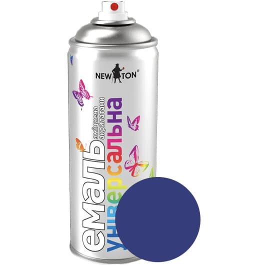 Аерозольна фарба New Ton Універсальна ультрамариново-синя RAL 5002 400 мл