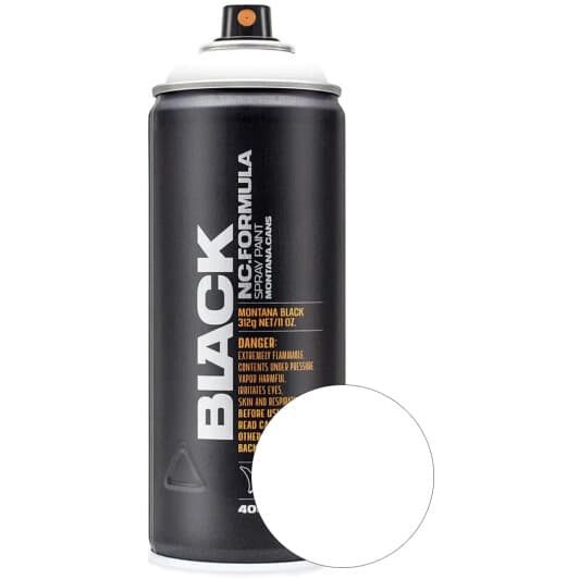 Аэрозольная краска Montana Snow White #FFFFFF матовая 400 мл