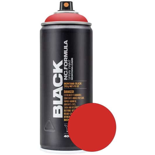Аерозольна фарба Montana Code Red #E3001B матова 400 мл