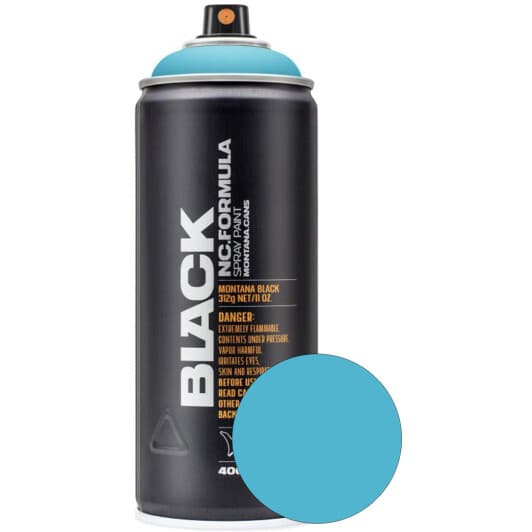 Аерозольна фарба Montana Black NC.Formula True Cyan #00B8D2 матова 400 мл