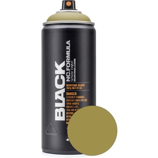 Аэрозольная краска Montana Black NC.Formula Hemp #A3903F матовая 400 мл