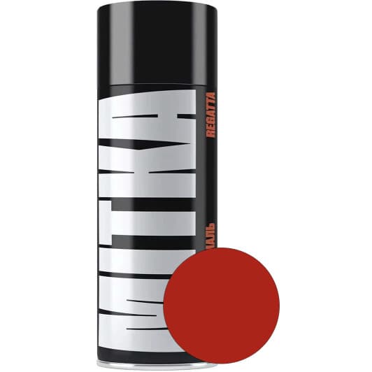Аерозольна фарба Mitka Regatta червоногарячий металік 06 U глянсова 400 мл
