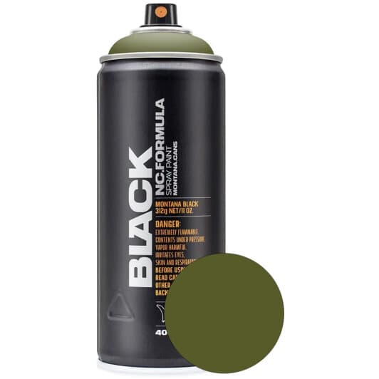 Аерозольна фарба Montana Black NC.Formula Troops #565B21 матова 400 мл