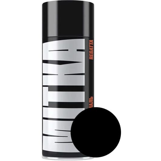 Аерозольна фарба Mitka Regatta чорна RAL 9005 матова 150 мл