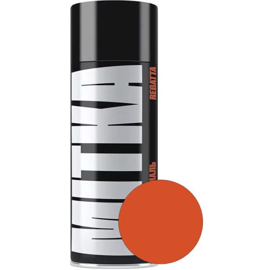 Аэрозольная краска Mitka Regatta оранжевая RAL 1025 глянцевая 150 мл