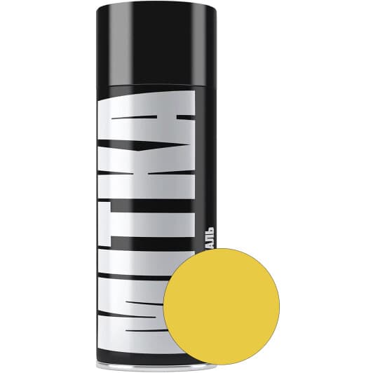 Аерозольна фарба Mitka жовта RAL 1023 глянсова 400 мл