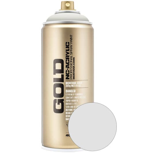Аэрозольная краска Montana Gold NC-Acrylic Marble #E1E2E2 матовая 400 мл