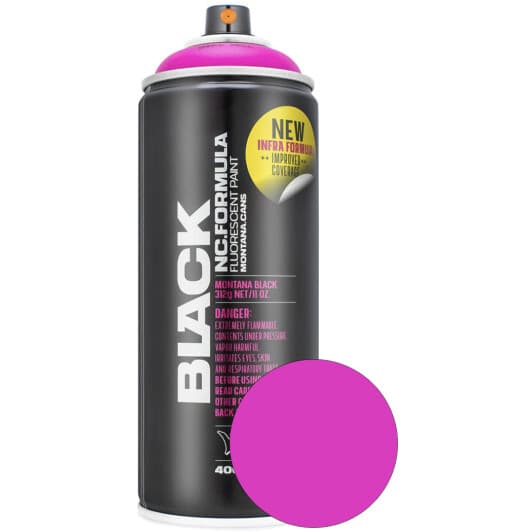 Аерозольна фарба Montana Black NC.Formula Infra Pink #EA27C2 матова 400 мл