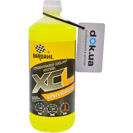 Bardahl Engine Anttifreeze G12+ жовтий концентрат антифризу