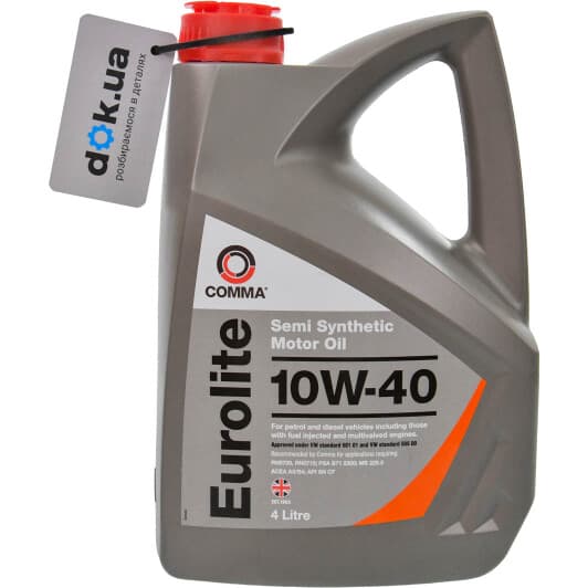 Comma Eurolite 10W-40 (4 л) моторна олива