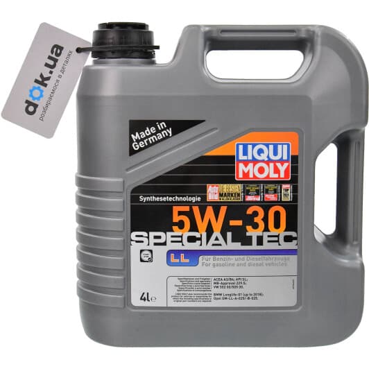 Liqui Moly Special Tec LL 5W-30 (4 л) моторна олива