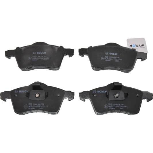 0 986 494 008 Bosch Тормозные колодки для Volkswagen Transporter