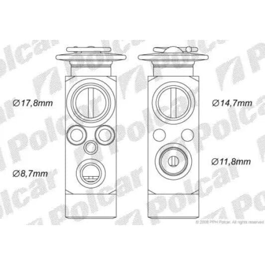 2015KZ1 Polcar Випарник кондиціонера