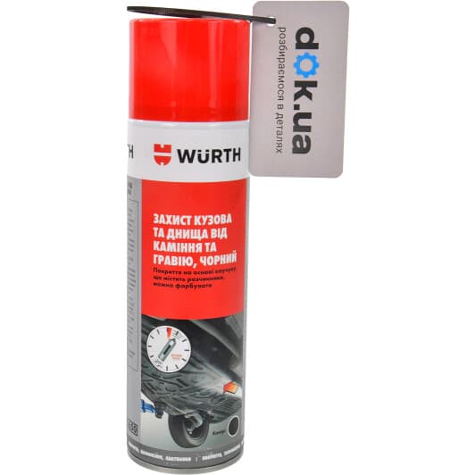 Антигравий Würth Underbody Protection каучуковая черный