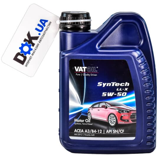 VatOil SynTech LL-X 5W-50 (1 л) моторное масло