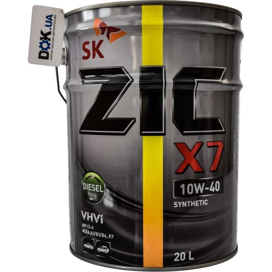 ZIC X7 Diesel 10W-40 (20 л) моторное масло