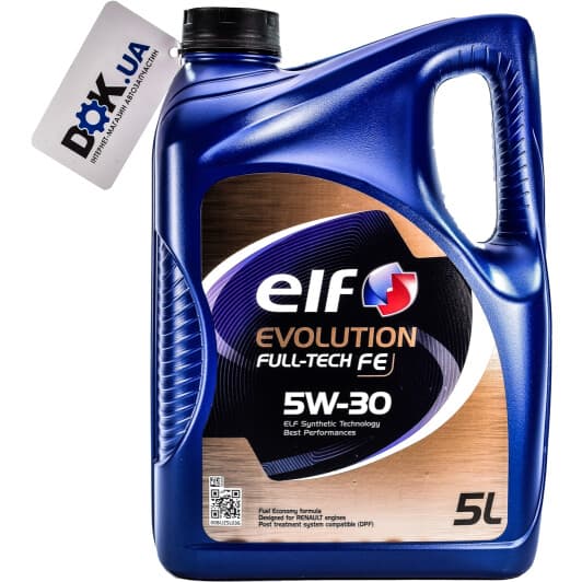 Elf Evolution Full-Tech FE 5W-30 (5 л) моторное масло