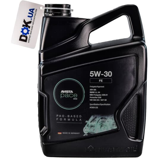 AVISTA Pace EVO FE 5W-30 (5 л) моторное масло