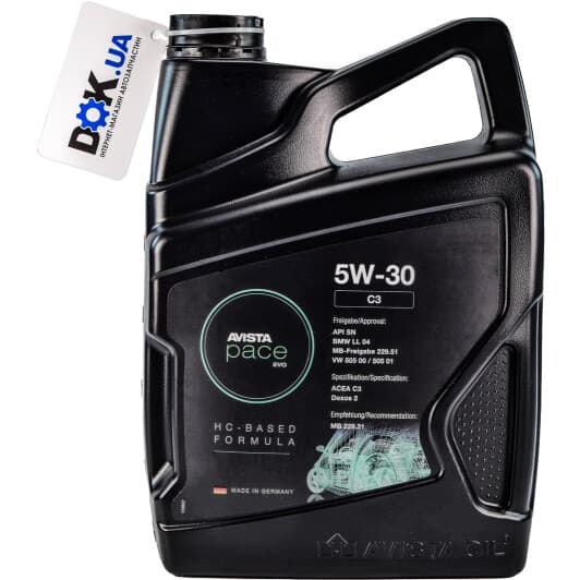 AVISTA Pace EVO C3 5W-30 (5 л) моторна олива