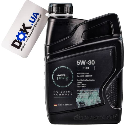 AVISTA Pace EVO EUR 5W-30 (1 л) моторна олива