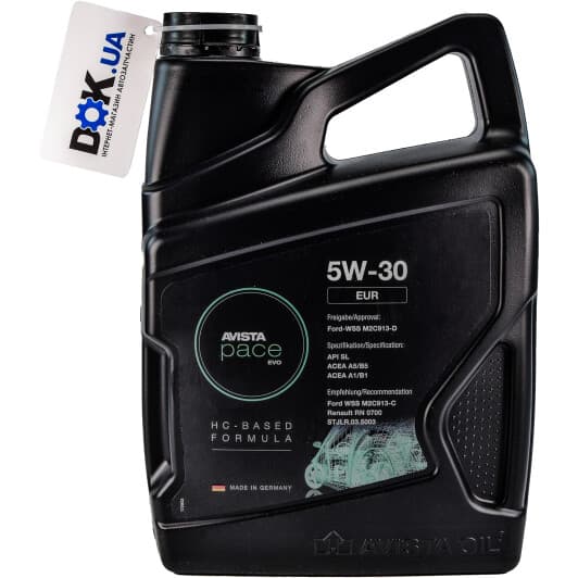 AVISTA Pace EVO EUR 5W-30 (5 л) моторна олива