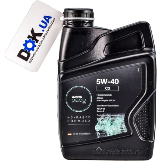 AVISTA Pace EVO C3 5W-40 (1 л) моторное масло