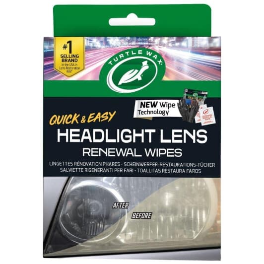 Салфетки Turtle Wax Headlight Lens Renewal 54750 нетканый материал 2 шт