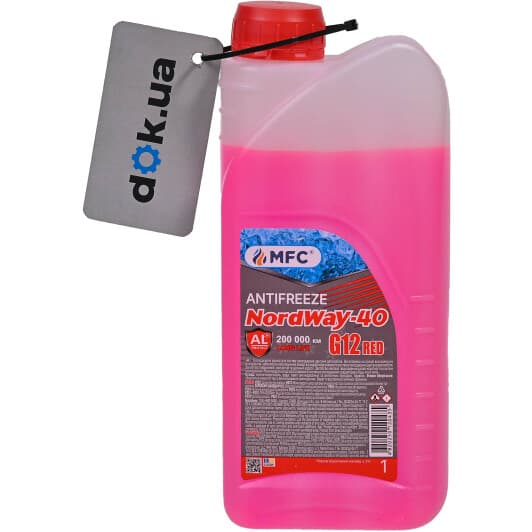 МФК NordWay G12 красный -40 °C готовый антифриз